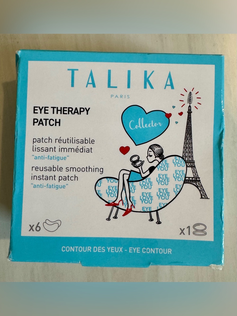 Talika Eye Therapy Patch Set 6 Pairs + Case NIB
